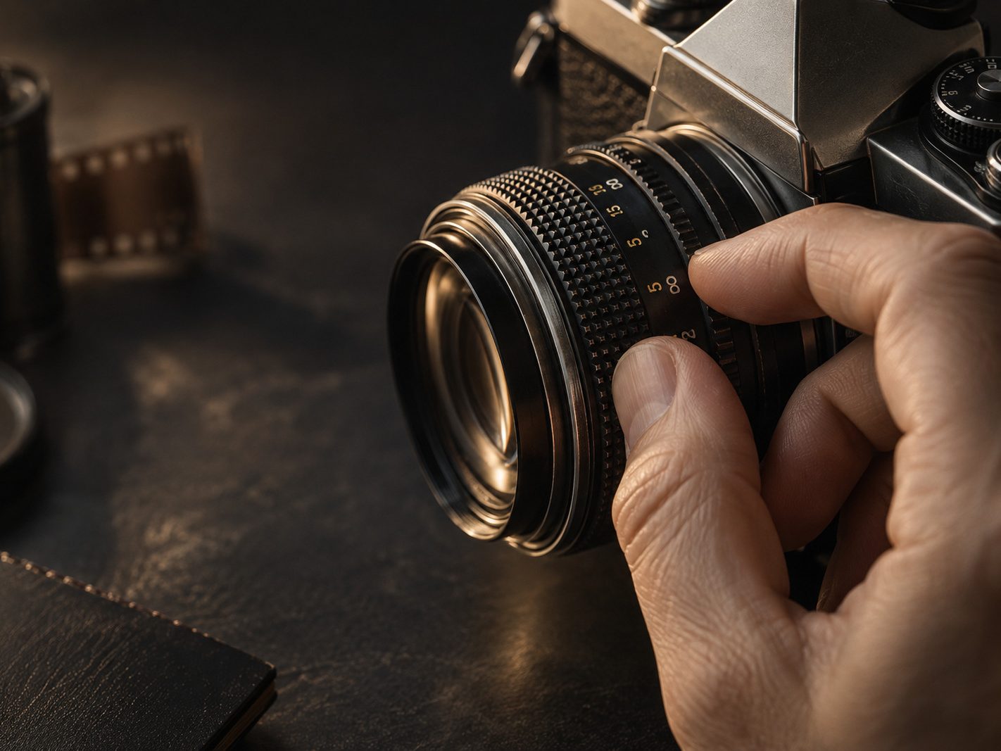 Kamera ve lens detayı